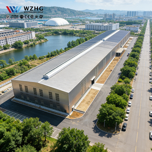 Bâtiment à structure en acier à grande portée avec surface galvanisée, certifié ISO, durée de vie de 50 ans, pour entrepôt, atelier, hangar - Product Image 1