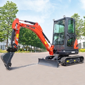 Mini-excavatrices 2 tonnes 2,6 tonnes Hy12 Hy18 pour usage domestique, machine de terrassement, excavatrice sur chenilles avec certification CE, livraison gratuite - Product Image 5