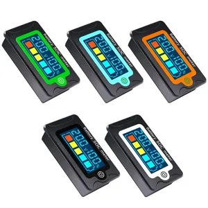 PZEM-009 Battery Capacity Indicator LCD Digital Electricity Meter Lead-acid Lithium Battery Voltage Tester DC 8-100V for Car