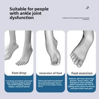 Orthèse de cheville et de pied professionnelle (AFO) - Conception pliable et légère pour la rééducation de l'hémiplégie suite à un AVC - Équipement pour usage domestique