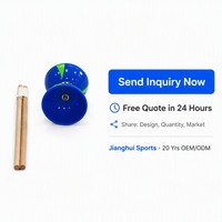 JH Diabolo : Ensemble de jonglage avec bâtons en bois et sac de transport, diabolo chinois à axe fixe pour débutants, enfants et adultes - Vente en gros
