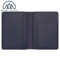 Portefeuille de voyage en cuir véritable avec blocage RFID, porte-passeport, logo personnalisé, étui pour cartes de crédit, cadeau promotionnel