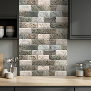 Ladrillos de Piedra Premium, Azulejo Digital Gris Marfil 30x60cm 12x24, Azulejo de Pared Cerámico Esmaltado 300x600mm, Azulejo Cerámico de Alta Calidad - Product Image 5