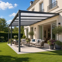 Couverture de terrasse en aluminium / Veranda en verre pour l'extérieur