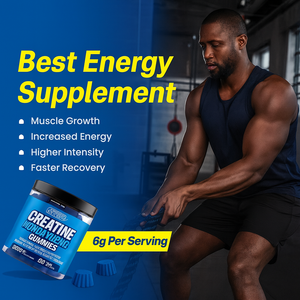 Complément pré-entraînement en marque privée OEM, pilules de croissance musculaire, gommes à la créatine 5000 mg, créatine <span class=keywords><strong>monohydrate</strong></span> de force maximale, gomme - Product Image 4