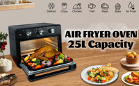Four à convection électrique multifonction 25L 1500W avec protection contre la surchauffe, certifié CB, pour usage domestique