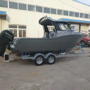 Bateaux de pêche en aluminium soudé bateau de sport de luxe à vendre disponible