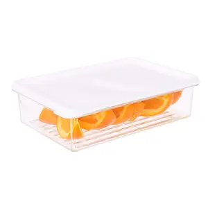 Lebensmittelaufbewahrungsbox aus Kunststoff transparente versiegelte Box 1000 ml Kühlschrank-Überwachungsbehälter