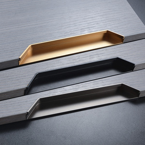 Tirador oculto contemporáneo ranurado de hierro/aluminio para dormitorio, baño, hotel, cocina, comedor, armario, cómoda - Product Image 3