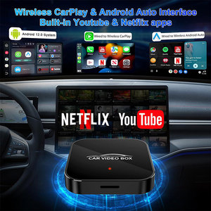 3-in-1 không dây Carplay Android Auto Adapter Dongle ma thuật Video Box cho streaming Netflix <span class=keywords><strong>Youtube</strong></span> tiktok Có Dây Apple xe chơi - Product Image 2