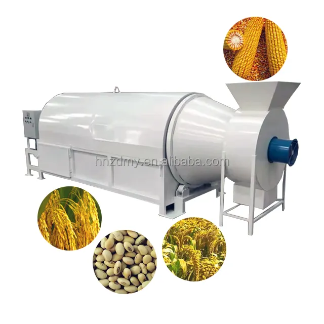 Automatic large river sand coal slime roller dryer electric heating feed dryer pellet drying machine