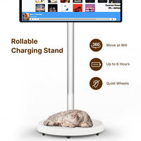 Téléviseur mobile intelligent 24 pouces avec écran tactile rotatif, caméra intégrée, écran LCD Full HD 60H