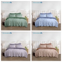 Parure de lit de luxe en jacquard de polyester Cloudland, ensemble de couette et housse de couette, taille Queen, 3 pièces, vente en gros