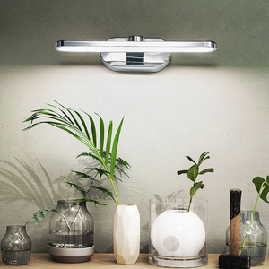 Lámpara de Pared Moderna Rectangular con Pantalla de Plástico y Aluminio Blanco, Luz LED Regulable para Espejo de Dormitorio, Fábrica Zhongshan - Product Image 2