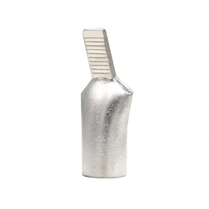 <span class=keywords><strong>Tubo</strong></span> <span class=keywords><strong>de</strong></span> Empalme <span class=keywords><strong>de</strong></span> <span class=keywords><strong>Cobre</strong></span> Estañado Serie C45, Conector Intermedio <span class=keywords><strong>de</strong></span> Cable <span class=keywords><strong>de</strong></span> <span class=keywords><strong>Cobre</strong></span> con Extremo Dividido, Tipo Crimp Recto Corto - Product Image 1