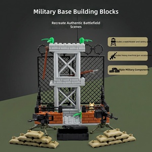 Jouets en plastique à assembler, blocs de construction, accessoires pour figurines de soldats, armes, grenades, lance-roquettes, fusils anti-aériens, briques militaires - Product Image 2