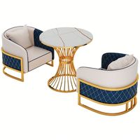 Canapé de style nordique pour café, siège de canapé, canapé de loisirs, canapé pour salon de thé, luxe léger, vente, département, hôtel, négociation, réception, table et chaise combinées