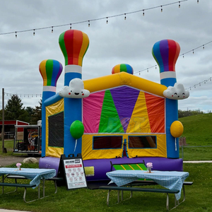 Castello Gonfiabile a Forma di <span class=keywords><strong>Mongolfiera</strong></span> per Bambini, Giochi Gonfiabili Commerciali, Castello Rimbalzante in PVC 18 OZ - Product Image 2