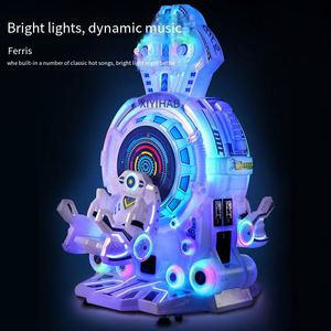 Wholesale Gemini Coin-Operated Electric Rocking Car Double Person 360 Degree Rotating Ferris Wheel Kiddie Ride <b>ABS</b> PP Material - Product Image 3