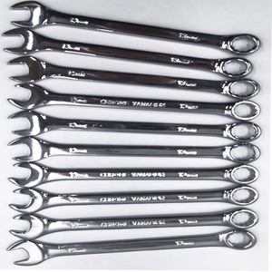 렌치 롤업 파우치가있는 20 개 제기 패널 메트릭 콤비네이션 렌치 세트, 블랙 스패너 렌치 세트 - Product Image 3