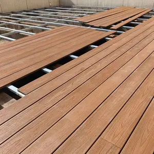 Outdoor Garden UV Resistant Wood Flooring Factory Wholesale Wood Plastic Composite WPC Decking