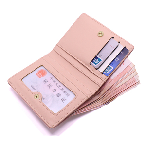 MIYIN Ultra sottile piccolo portafoglio corto per studenti multi-card portafoglio portafoglio con cerniera portacarte carino minimalista <span class=keywords><strong>portafogli</strong></span> da <span class=keywords><strong>donna</strong></span> - Product Image 6