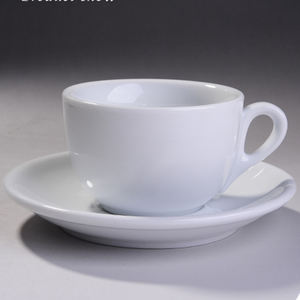 Vente en Gros Tasses Réutilisables en Porcelaine pour Café Blanc Thé Espresso Tasses avec Soucoupe - Product Image 5