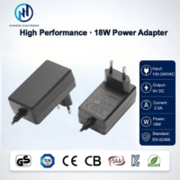 Adaptateur secteur 9V 2A AC/DC, prise EU, alimentation à découpage pour systèmes de sécurité domestique intelligents, transformateur pour appareils électroménagers