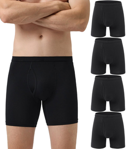 Boxer da Uomo all'Ingrosso, Intimo Maschile in Cotone, Pantaloncini Boxer a Vita Media Traspiranti, Taglie M-4XL - Product Image 6