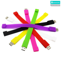 Usine directe bracelets en silicone clé USB Logo personnalisé gratuit disque USB mémoire Flash Bracelet clé USB