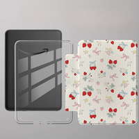 Casing Kindle Paperwhite Khusus Anti Benturan Bahan Kulit dengan Pegangan, Fitur Auto Wake/Sleep, Pelindung Cerdas untuk E-Reader