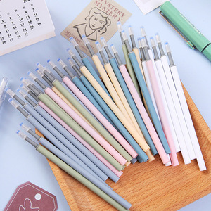 Morandi Style <b>Ballpoint</b> <b>Pen</b> Refills 0.5mm Push Button Office School Exam Writing Stationery - Product Image 1