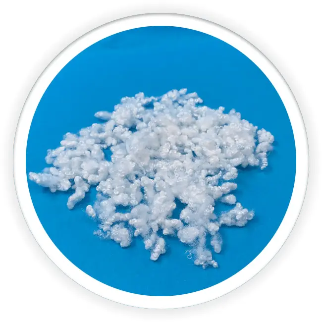 7d X 64 Mm Hcs Geregenereerde Witte Kleur Polyester Fiber Export Naar Korea Voor Vulling