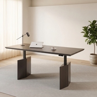 Bureau réglable en hauteur, style classique, en bois massif, design moderne, table de bureau élévatrice, très vendu