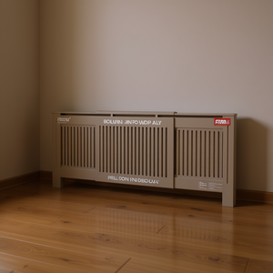 Cache-radiateur Erodwi 80,71 x 8,07 x 32,09 pouces en plastique, accessoire de mobilier en 2 pièces - Product Image 2