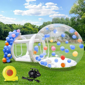 Maison à bulles gonflable d'extérieur personnalisée avec tunnel, en PVC, installation facile, capacité <span class=keywords><strong>de</strong></span> 4 à 5 enfants, pour le camping et les parcs d'aventure - Product Image 3