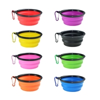 Bol de nourriture pliable pour animaux de compagnie en silicone de qualité alimentaire, imperméable, antidérapant, durable, écologique, pour chats, chiens, lapins et plus encore
