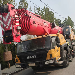 รถเครนมือสองขนาด100ตันสำหรับผลิตภัณฑ์ Sany ที่มีส่วนประกอบหลักของปั๊มเครื่องยนต์มอเตอร์เกียร์ - Product Image 1