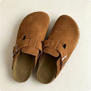 <span class=keywords><strong>Mules</strong></span> classiques en daim TEC pour femmes, en cuir véritable, semelle plate en liège, <span class=keywords><strong>orthopédiques</strong></span>, biomécaniques, antidérapantes et douces - Product Image 3