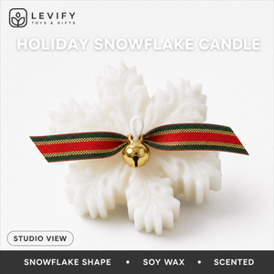 2026 Kerst Sneeuwvlok Geurende Sojawas Kaars Aromatherapie Kunstkaars Huisdecoratie Kerstcadeau Doos Groothandel Aandenken Cadeau - Product Image 3