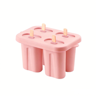 CHINFAI Nouveau moule à glace en silicone réutilisable pour cuisine, motif dessin animé, qualité alimentaire, pour bâtonnets glacés faits maison, outils de fabrication de glaces DIY