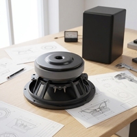 Altavoz de Rango Medio de 400W y 8 Pulgadas, 8ohm, 96dB, con Canasta de Aluminio Fundido a Presión e Imán de Ferrita, para Sistemas Line Array y Monitores de Estudio