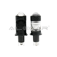 AILECAR Mini projecteur LED double lentille ampoule de phare D2C 45W 6000LM 12V Système d'éclairage automobile universel