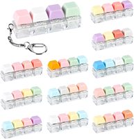 Gantungan Kunci Keycap Kustom Grosir, Mainan Fidget Tombol Tekan, Gantungan Kunci Tombol Ujung Jari, Mainan Gantungan Kunci Saklar Lampu Warna-warni