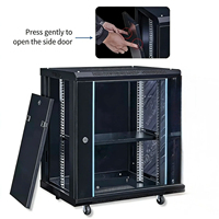 Armoire serveur 19 pouces 600*530*400mm 12U murale ou sur pied, en acier laminé à froid SPCC, pour centre de données et réseau