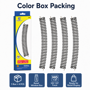 Riel <span class=keywords><strong>de</strong></span> Metal Recto a Escala HO 1:87 <span class=keywords><strong>de</strong></span> 230 mm para Accesorios <span class=keywords><strong>de</strong></span> Modelismo Ferroviario, Venta al Por Mayor - Product Image 4