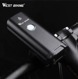 WEST BIKING Phare de vélo haute luminosité 3 modes IPX5 étanche USB rechargeable lumière avant de vélo 400LM 1200mAh lampe de poche d'avertissement - Product Image 5