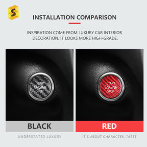 ES-N-WEW-175 <span class=keywords><strong>Accessori</strong></span> Per Interni Auto In Fibra di Carbonio Push Pulsante di Avvio Per <span class=keywords><strong>VOLVO</strong></span> Altri <span class=keywords><strong>Accessori</strong></span> Per Interni - Product Image 4