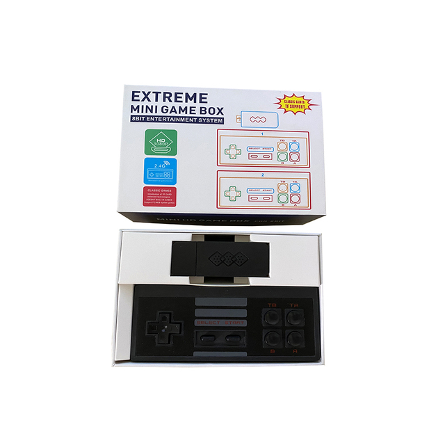 Wholesale 8 Bit H-D Retro TV Wireless Video Game Console Built-in 1800+ Classic Games Extreme Mini Game Box TF Card Download