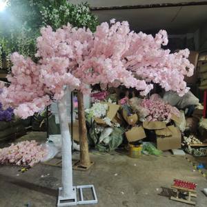 AT2004, pièce maîtresse d'arbre de fleurs de <span class=keywords><strong>cerisier</strong></span> en soie artificielle, faux arbre sakura <span class=keywords><strong>japonais</strong></span> rose <span class=keywords><strong>blanc</strong></span> de 8 pieds pour décoration de mariage - Product Image 4